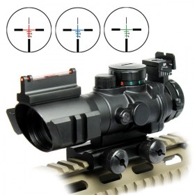 takticheski-barzomeretz-4x32-s-barz-mernik-ot-fibro-vlakno-tri-tzvyata-na-optichniyat-mernik-s-razlichna-yarkost-za-montazh-na-relsa-weaver-picatinny